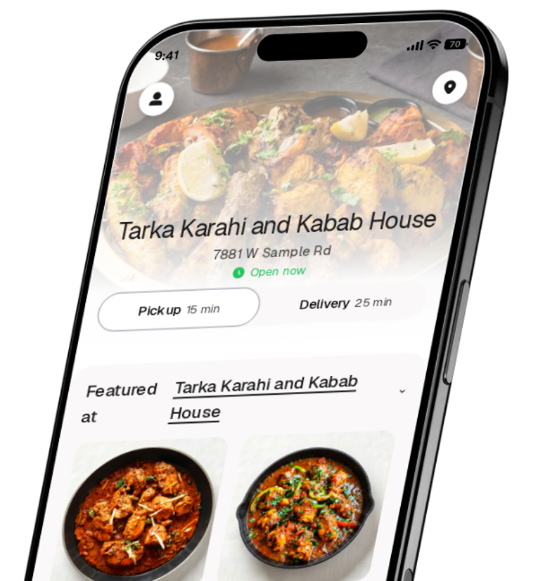 Tarka Karahi and Kabab House app preview