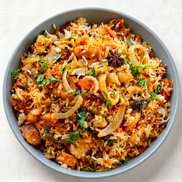 Vegetable Biryani.