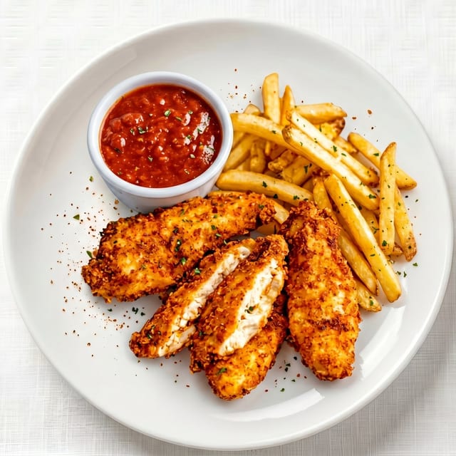 Chicken Tenders and Fries.